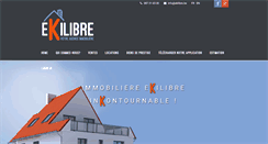 Desktop Screenshot of ekilibre.be